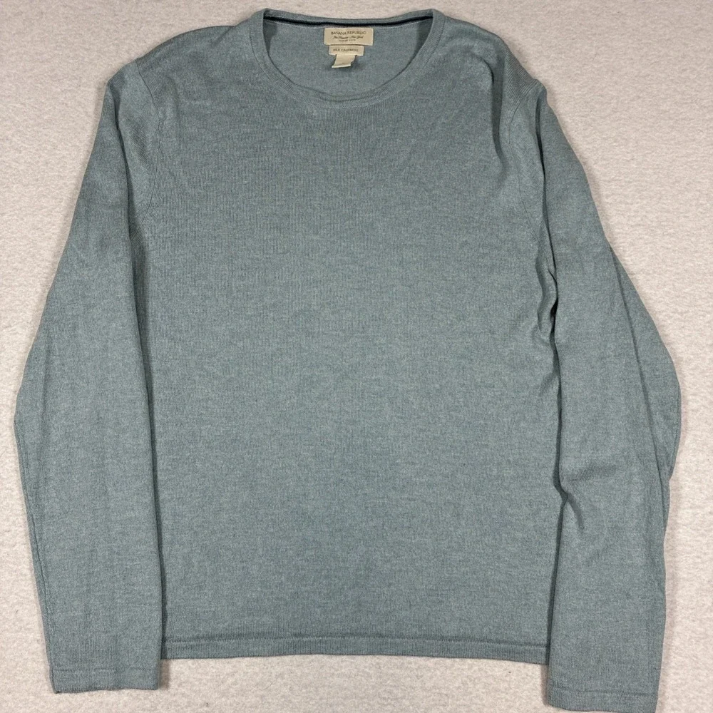 Banana Republic Men's Silk Cashmere Crewneck Sweater Medium